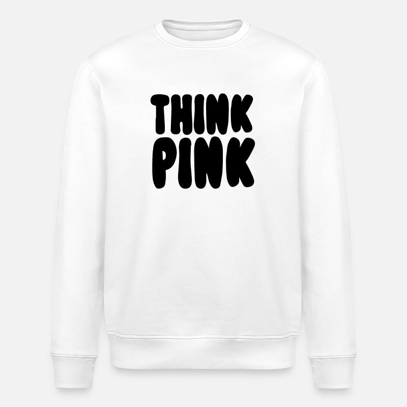 Pensez rose - Sweat bio ROLLER Stanley/Stella Unisexe - blanc