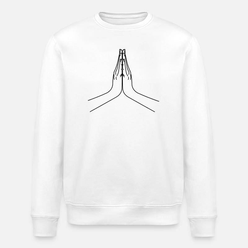 Salutations namaste, salutations Namasté - Sweat bio ROLLER Stanley/Stella Unisexe - blanc