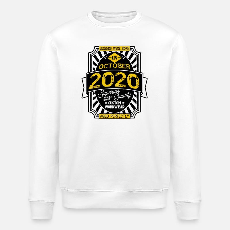 2020 OKTOBER - Stanley/Stella Unisex Bio-Sweatshirt ROLLER - Weiß