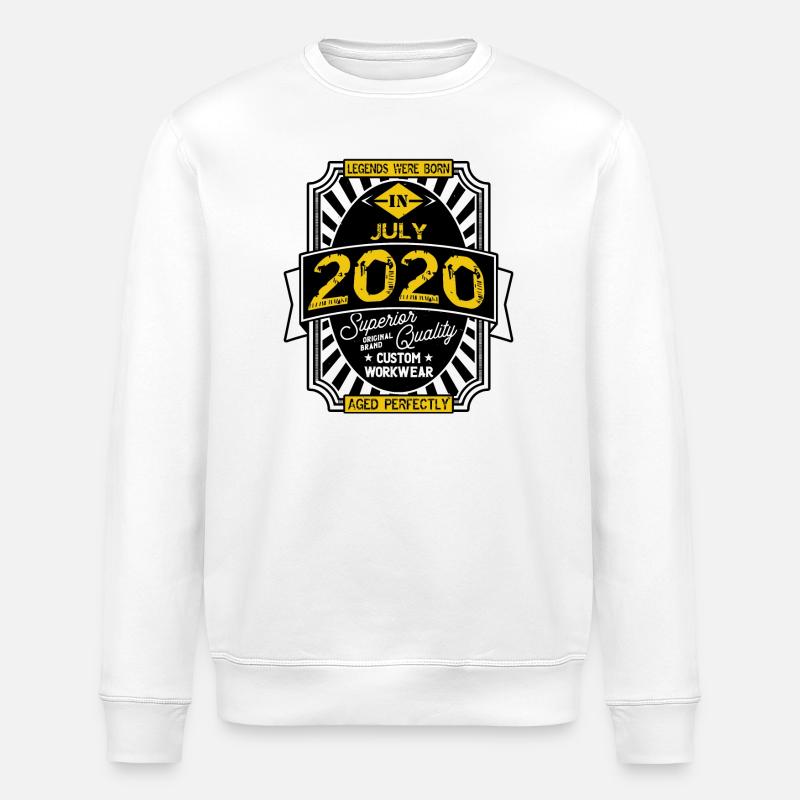 2020 JULY - Stanley/Stella ROLLER Unisex Organic Sweatshirt - white