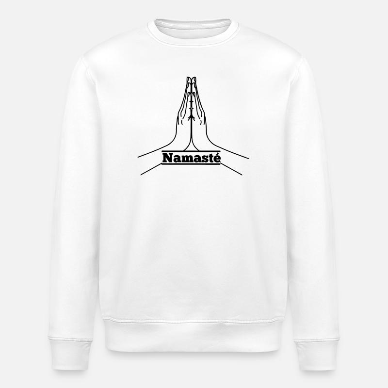 Namasté - Sweat bio ROLLER Stanley/Stella Unisexe - blanc