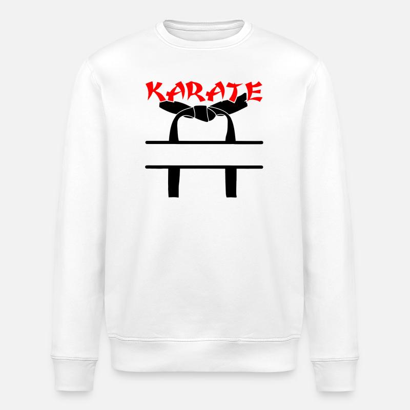 Karaté ceinture noire - Sweat bio ROLLER Stanley/Stella Unisexe - blanc