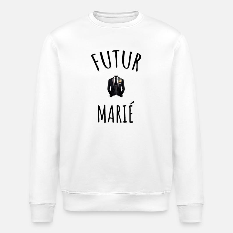 Futur marié - Sweat bio ROLLER Stanley/Stella Unisexe - blanc