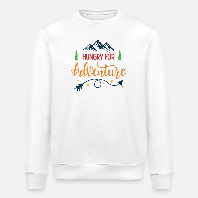 Faim d’aventure - Sweat bio ROLLER Stanley/Stella Unisexe - blanc