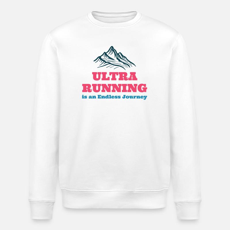 Ultra Running est un Endless Journe - Sweat bio ROLLER Stanley/Stella Unisexe - blanc