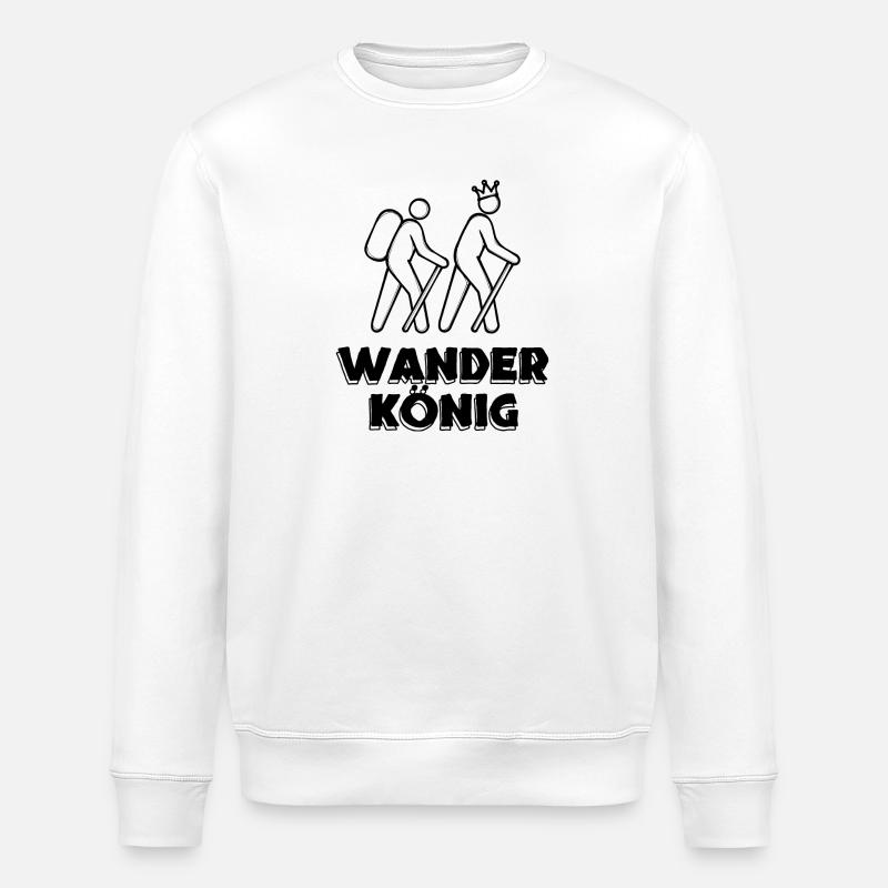 Klettersteig Wandern Wanderer Wanderwege Statement - Stanley/Stella Unisex Bio-Sweatshirt ROLLER - Weiß