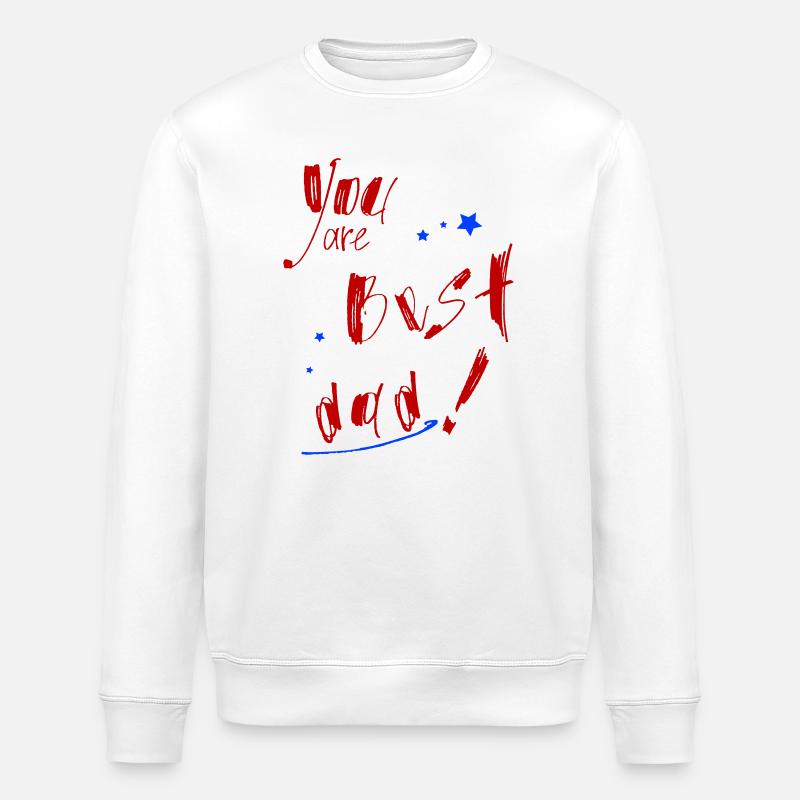 Best Dad , bester Papa - Stanley/Stella Unisex Bio-Sweatshirt ROLLER - Weiß