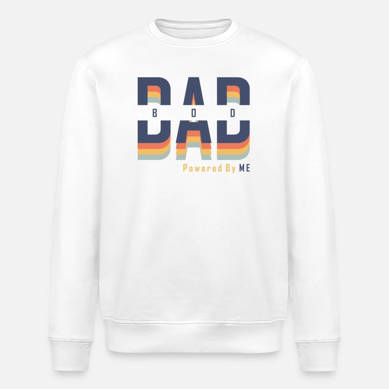 Dad Bod powered by Me - Sweat bio ROLLER Stanley/Stella Unisexe - blanc