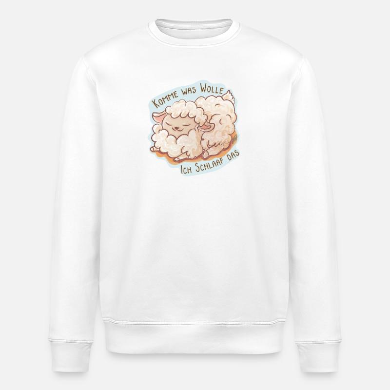 Ich Schlaaf das - Stanley/Stella Unisex Bio-Sweatshirt ROLLER - Weiß