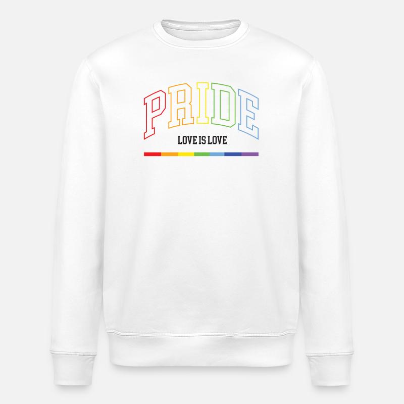 Stolz. Liebe ist Liebe - Stanley/Stella Unisex Bio-Sweatshirt ROLLER - Weiß