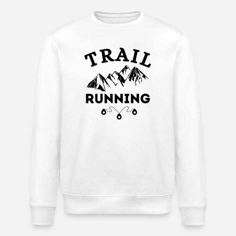 trail, trail running, course à pied - Sweat bio ROLLER Stanley/Stella Unisexe - blanc