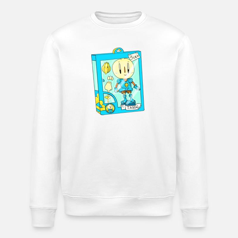 Zwiebel-Actionfigur - Stanley/Stella Unisex Bio-Sweatshirt ROLLER - Weiß