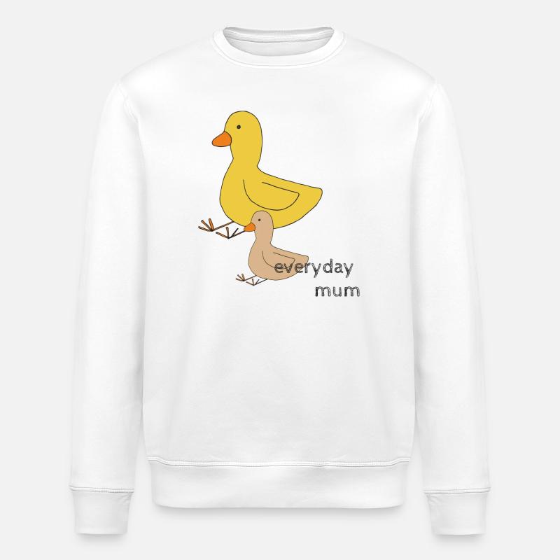Maman canard - Sweat bio ROLLER Stanley/Stella Unisexe - blanc