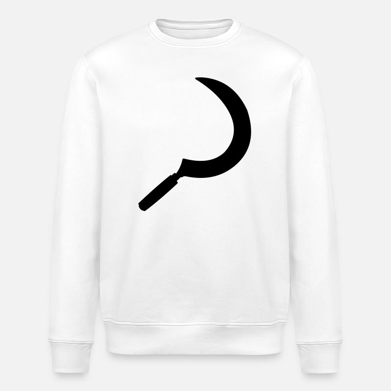 Sickle shadow image - Stanley/Stella ROLLER Unisex Organic Sweatshirt - white