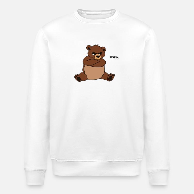 Brummbär - Stanley/Stella Unisex Bio-Sweatshirt ROLLER - Weiß