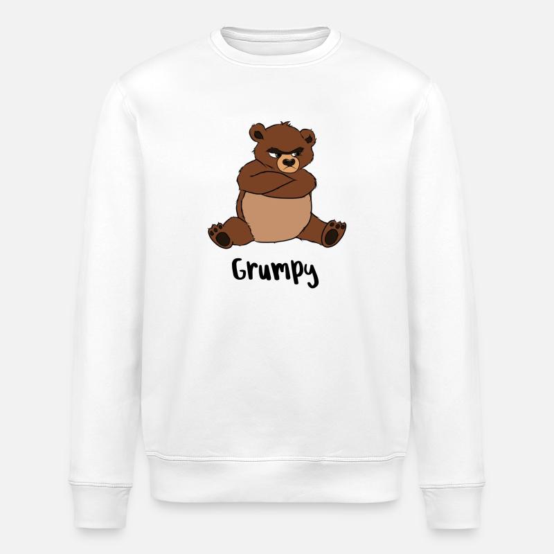 Grognon - Sweat bio ROLLER Stanley/Stella Unisexe - blanc