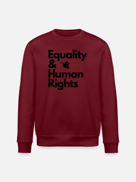 Equality & Human Rights Design - Stanley/Stella Unisex Bio-Sweatshirt ROLLER - Weiß