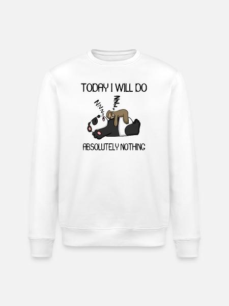 Funny saying, funny sayings - Stanley/Stella ROLLER Unisex Organic Sweatshirt - white
