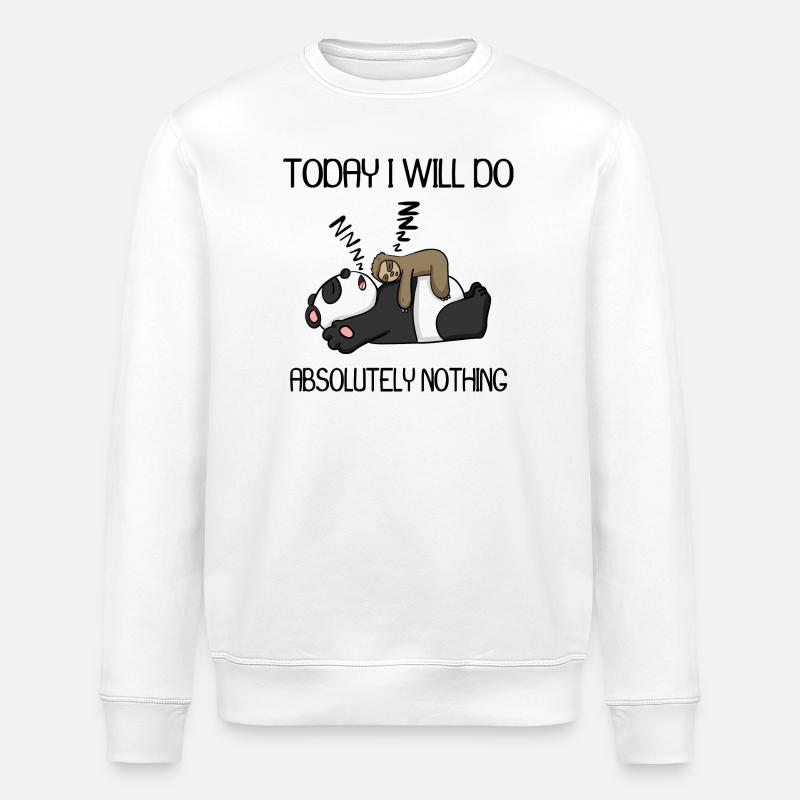 Funny saying, funny sayings - Stanley/Stella ROLLER Unisex Organic Sweatshirt - white