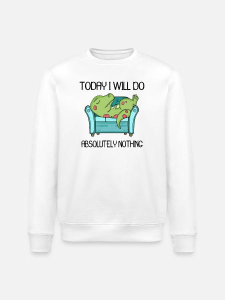 Funny saying, funny sayings - Stanley/Stella ROLLER Unisex Organic Sweatshirt - white