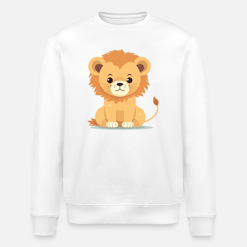 Bébé lion - Sweat bio ROLLER Stanley/Stella Unisexe - blanc
