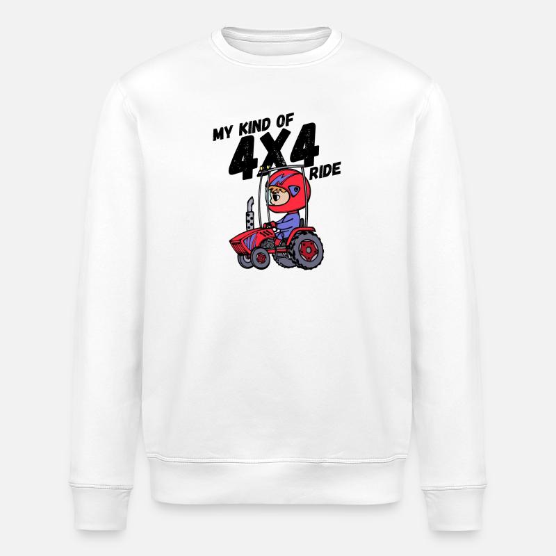 Nutzfahrzeug Traktor Statement Landleben Jungbauer - Stanley/Stella Unisex Bio-Sweatshirt ROLLER - Weiß