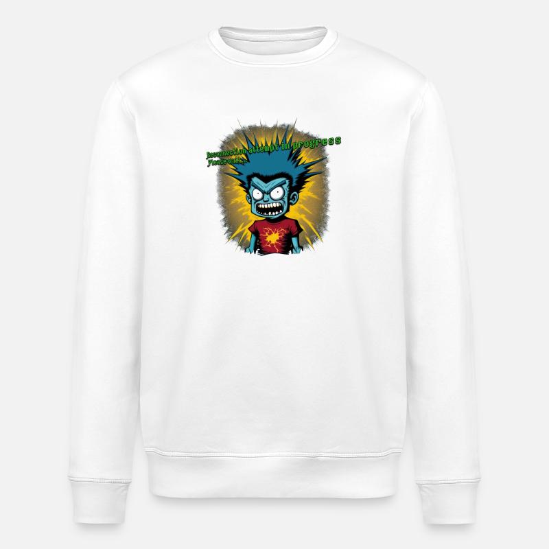 Verbindung unterbrochen 01 - Stanley/Stella Unisex Bio-Sweatshirt ROLLER - Weiß