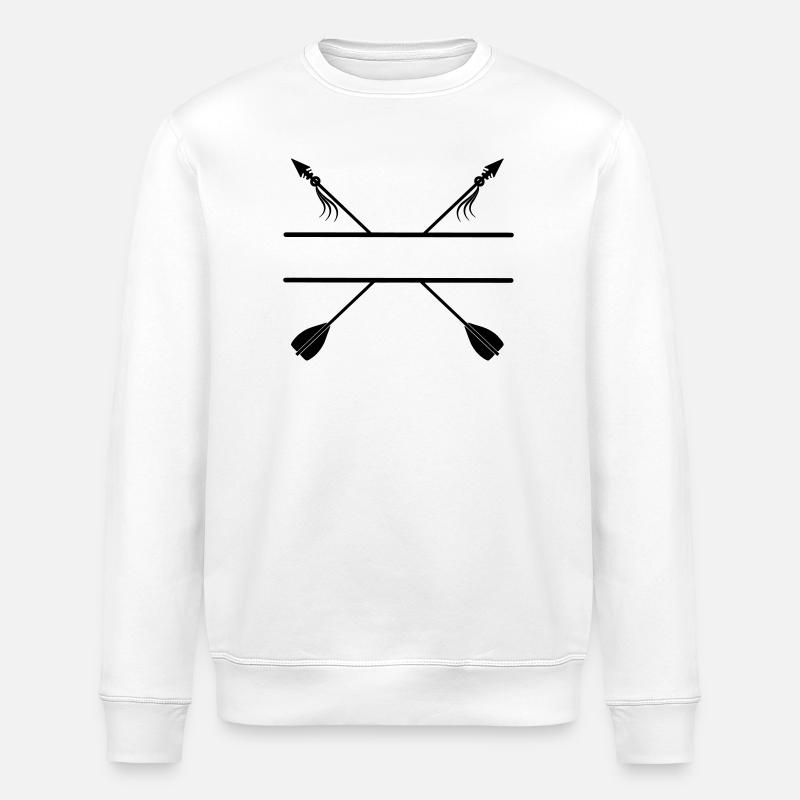Tir à l’arc Viking arrows - Sweat bio ROLLER Stanley/Stella Unisexe - blanc