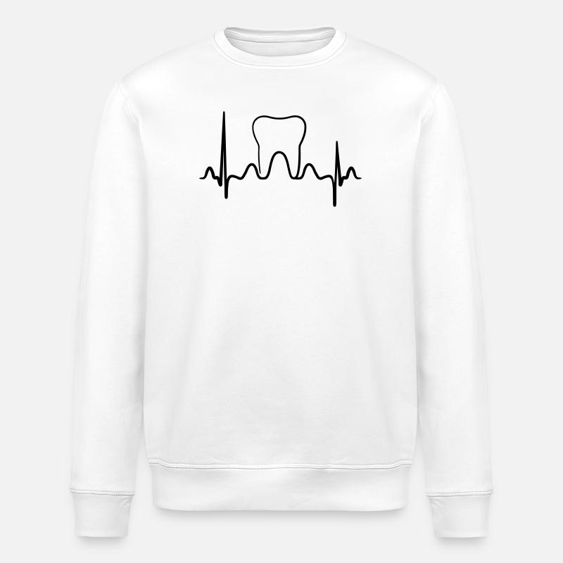 Lifeline-Schleifscheibe - Stanley/Stella Unisex Bio-Sweatshirt ROLLER - Weiß