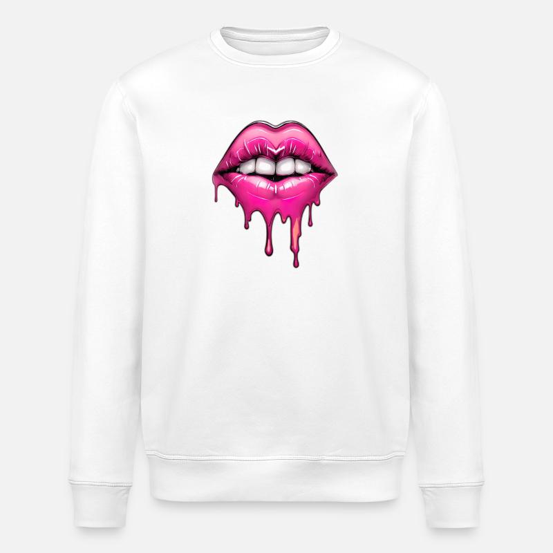 Lippen - Stanley/Stella Unisex Bio-Sweatshirt ROLLER - Weiß