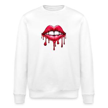 Lippen - Stanley/Stella Unisex Bio-Sweatshirt ROLLER - Weiß - Vorne - Nik (191cm)