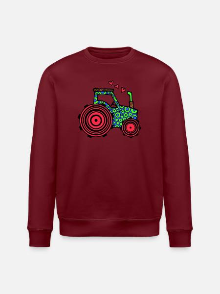 Véhicule Coeur Tracteur Véhicule utilitaire Véhicule à moteur - Sweat bio ROLLER Stanley/Stella Unisexe - blanc