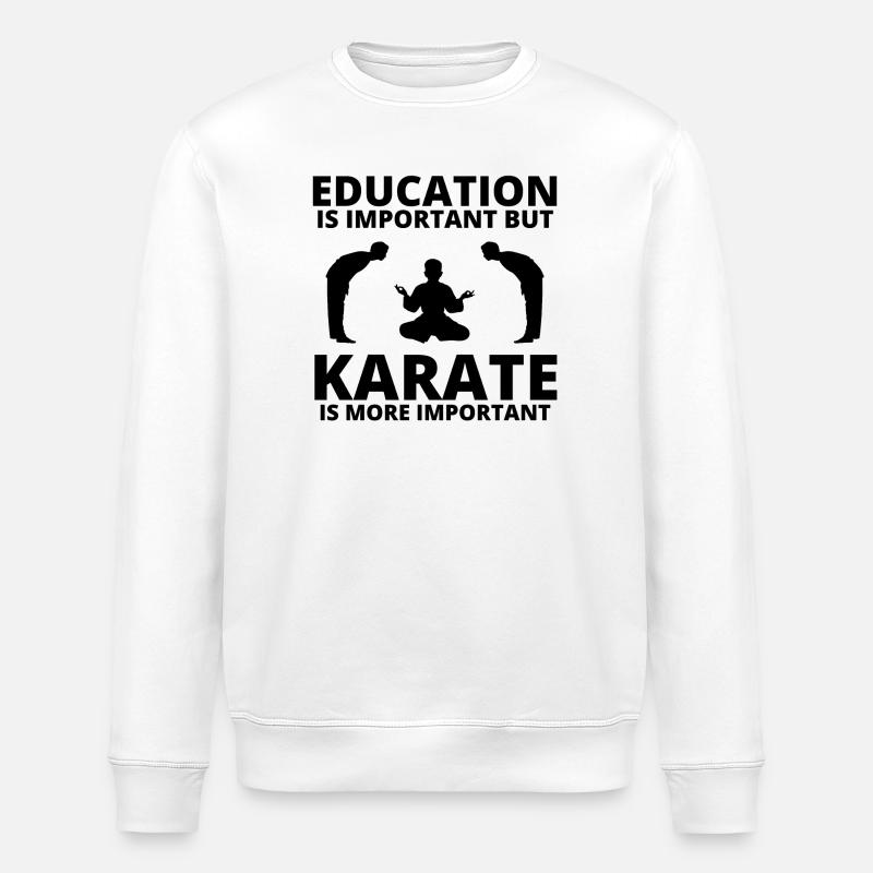 karate, karate fan, karate classes - Stanley/Stella ROLLER Unisex Organic Sweatshirt - white