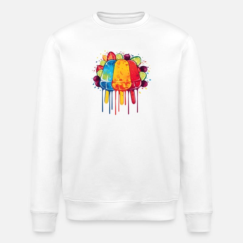 Eis am Stiel - Stanley/Stella Unisex Bio-Sweatshirt ROLLER - Weiß