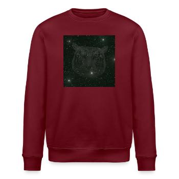 originelle Raubkatzen shirts, weißer bengal Tiger - Stanley/Stella Unisex Bio-Sweatshirt ROLLER - Weiß - Vorne - Nik (191cm)