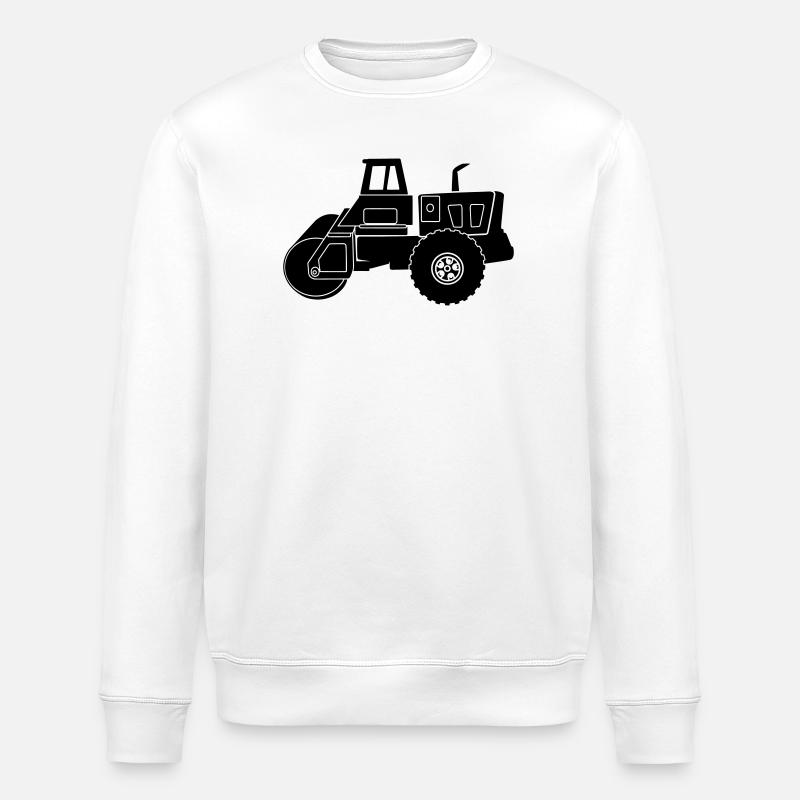 Transparent Roller machine - Stanley/Stella ROLLER Unisex Organic Sweatshirt - white