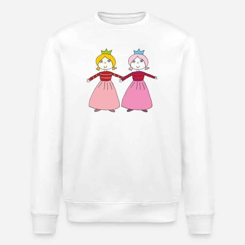 Sœurs Princesse - Sweat bio ROLLER Stanley/Stella Unisexe - blanc