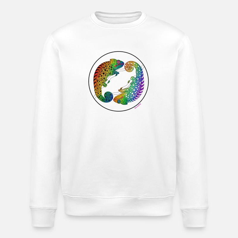 Caméléon de la fierté - Sweat bio ROLLER Stanley/Stella Unisexe - blanc