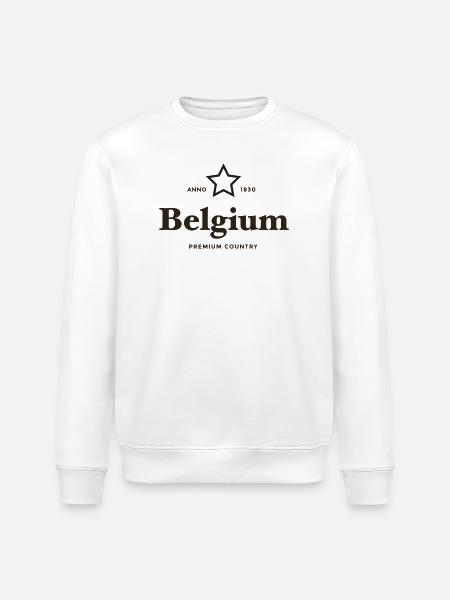 belgien PREMIUM LAND - Stanley/Stella Unisex Bio-Sweatshirt ROLLER - Weiß