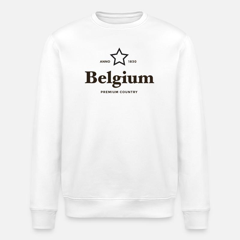 belgien PREMIUM LAND - Stanley/Stella Unisex Bio-Sweatshirt ROLLER - Weiß