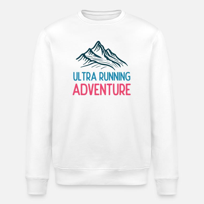 Ultra Running Advrenture - Stanley/Stella Unisex Bio-Sweatshirt ROLLER - Weiß