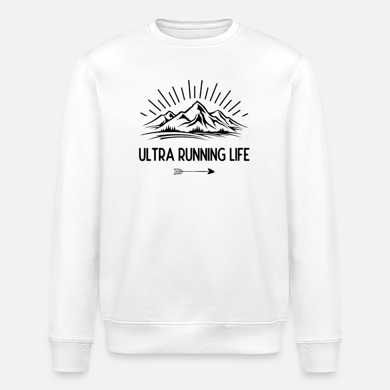 Durée de vie ultra running - Sweat bio ROLLER Stanley/Stella Unisexe - blanc