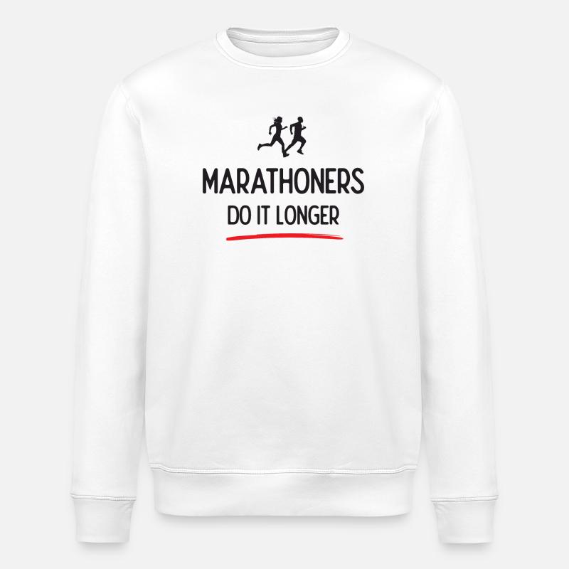 Marathonläufer machen es länger - Stanley/Stella Unisex Bio-Sweatshirt ROLLER - Weiß