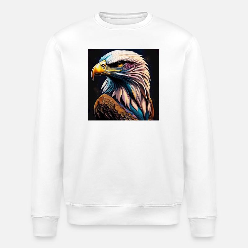 Eagle - Stanley/Stella ROLLER Unisex Organic Sweatshirt - white