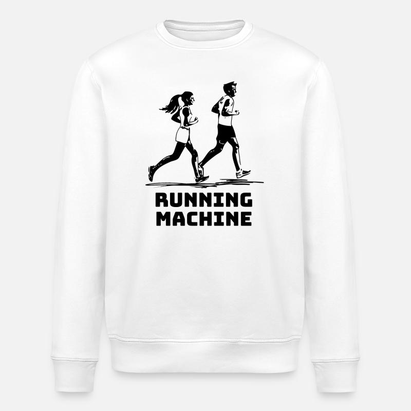 RUNNING MACHINE - Stanley/Stella Unisex Bio-Sweatshirt ROLLER - Weiß
