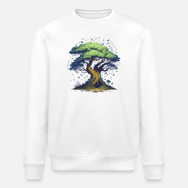 Bonsaï - Sweat bio ROLLER Stanley/Stella Unisexe - blanc