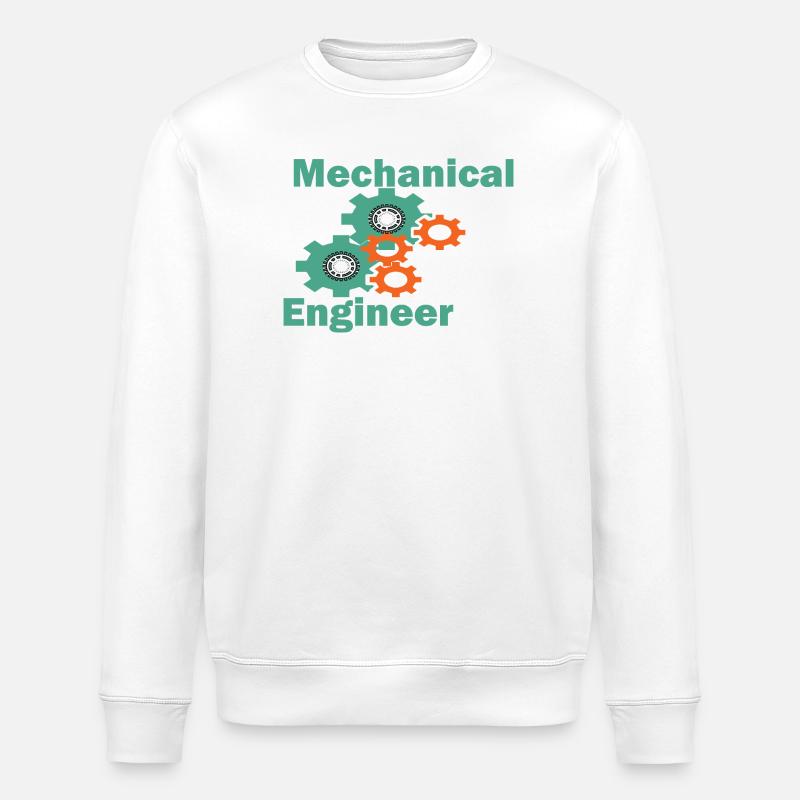 Mechanical Engineering Funny Engineer - Stanley/Stella ROLLER Unisex Organic Sweatshirt - white