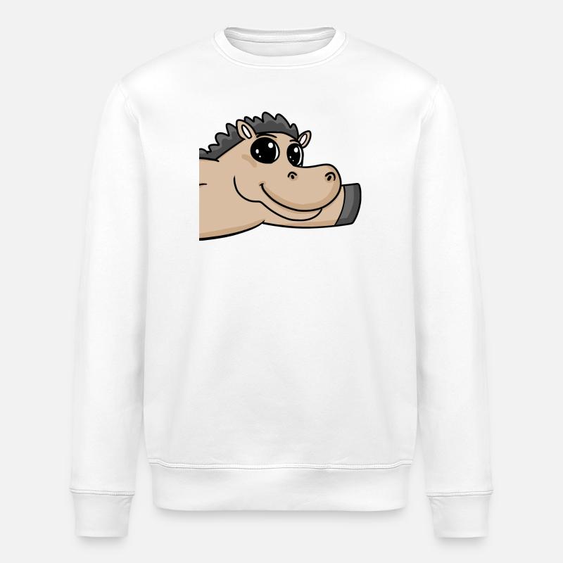 Salutation des chevaux - Sweat bio ROLLER Stanley/Stella Unisexe - blanc