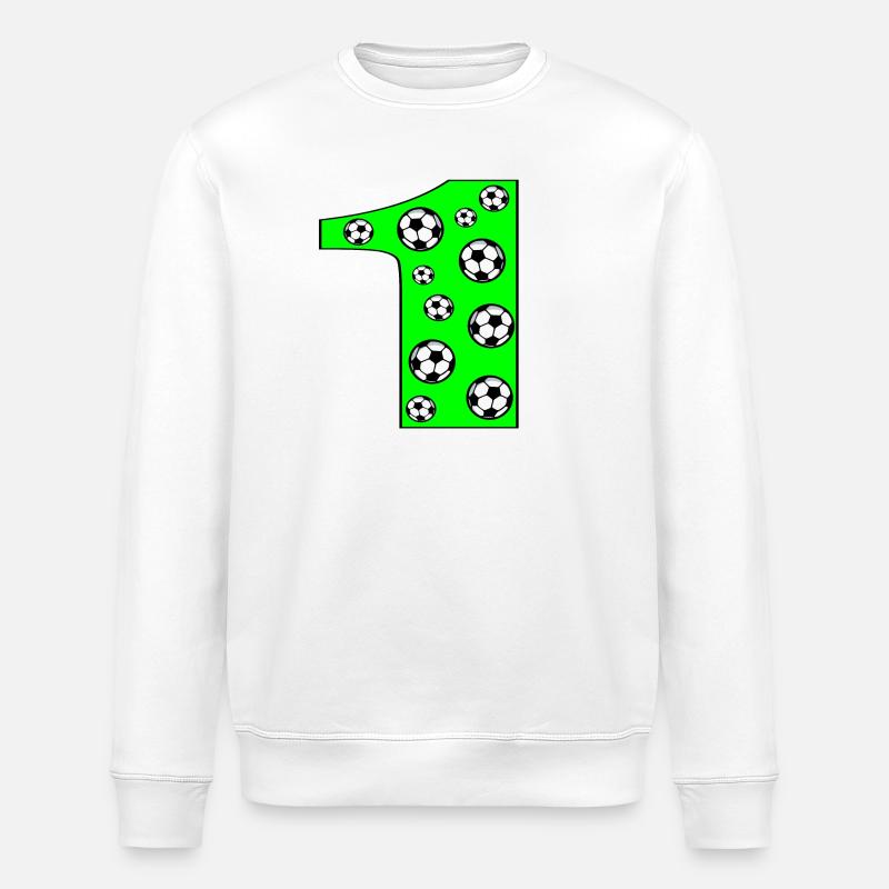 Numéro 1 - NUMÉRO UN - FOOTBALL - Sweat bio ROLLER Stanley/Stella Unisexe - blanc