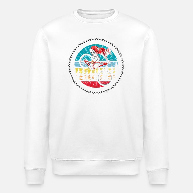 Mountain bicycle - Stanley/Stella ROLLER Unisex Organic Sweatshirt - white